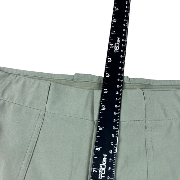 Athleta Tribeca Utility Crop High Rise Straight Leg Pants Sage Green Size 8 - Picture 10 of 10
